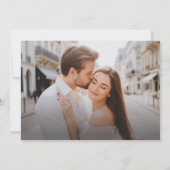 Elegante Typografie 2 foto bruiloft Kaart (Achterkant)