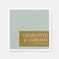 Elegante typografie blauwe olijfgroene aangepaste