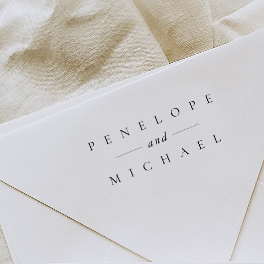 Elegante Typografie Bruiloft Rubberstempel