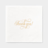 Elegante typografie Folie servetten (Voorkant)