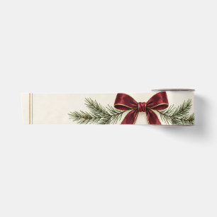 Elegante typografie Kerstmis, familievakantie stij Lint