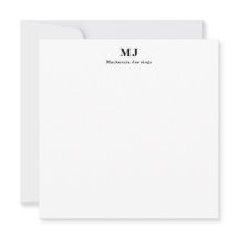 Elegante typografie met monogram