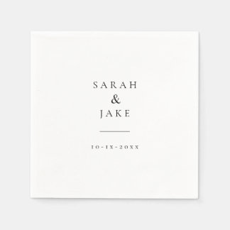 Elegante Typografie: Moderne chique bruiloft CLASS Servet