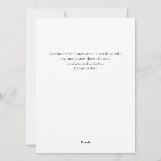 elegante Typografie Pasen familie Vijf foto Feestdagenkaart (Achterkant)