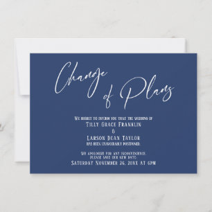 Elegante typografie Wijziging van plannen Marineka Kaart