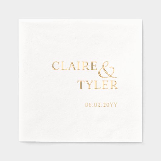 Élégante typographie Ampersand Mariage minimal (Recto)