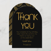 Élégante typographie Carte de remerciements d'anni (Devant / Derrière)