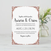 élégante typographie cartes mariage de noël (Debout devant)