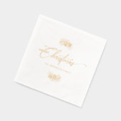 Élégante typographie de Noël Pile serviettes empil (Gauche)