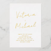 Élégante typographie de script Faire-part de maria (Recto)