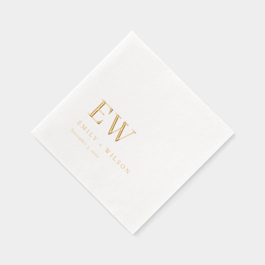 Élégante Typographie Minimale Monogramme Mariage p (Droite)