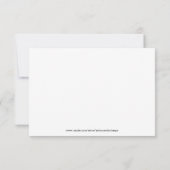 Élégante Typographie Noire Sur Carte de remercieme (Dos)