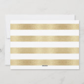 Elégante Typographie Or Photo Carte de Noël (Dos)