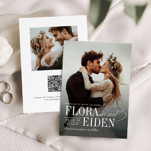 Élégante Typographie Photo Timeless Save The Date