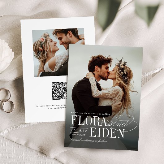 Élégante Typographie Photo Timeless Save The Date