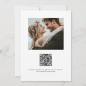 Élégante Typographie Photo Timeless Save The Date (Dos)