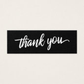 Élégante Typographie Script Merci Mariage Faveur (Devant)