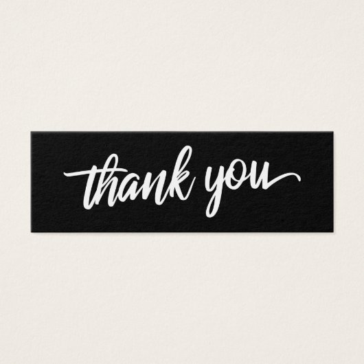 Élégante Typographie Script Merci Mariage Faveur (Devant)