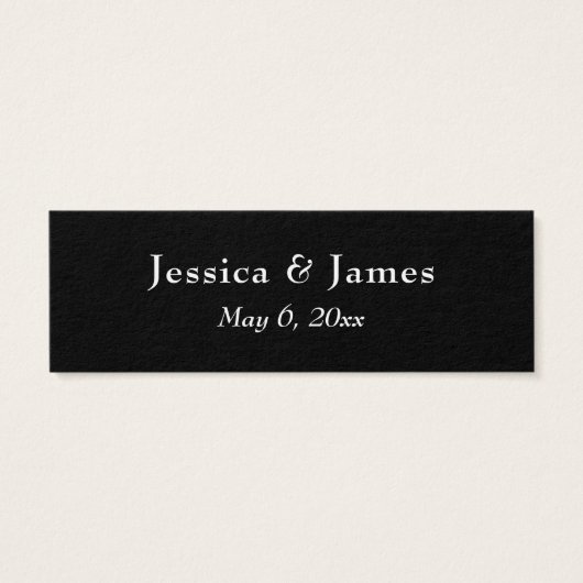 Élégante Typographie Script Merci Mariage Faveur (Dos)