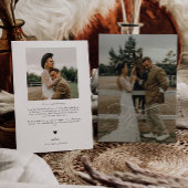 Élégante Typographie Script Merci Photo Mariage