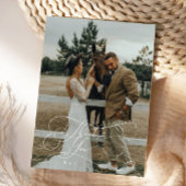 Élégante Typographie Script Merci Photo Mariage