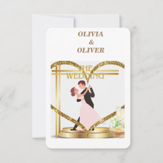 Elegante uitnodiging. bedankkaart