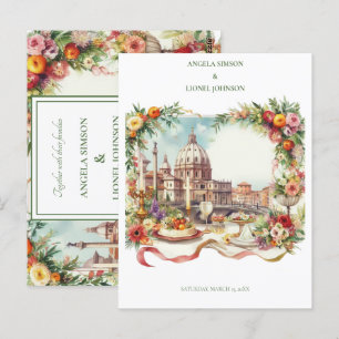 Elegante uitnodiging voor een diner in Florence It