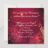 Elegante uitnodiging voor het kerstdiner (Voorkant)