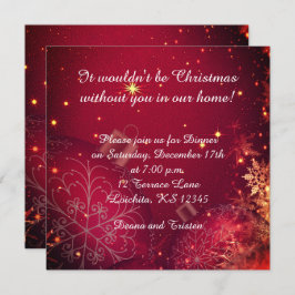 Elegante uitnodiging voor het kerstdiner