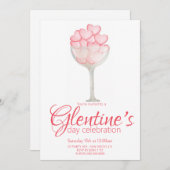 Elegante uitnodiging voor Valentijnsdag (Voorkant / Achterkant)