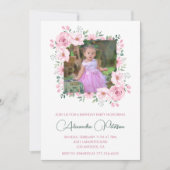 Elegante uitnodigingen voor de 3e verjaardag Foto (Voorkant)