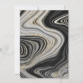 Elegante uitnodigingen voor Gold Agate Engagement (Achterkant)