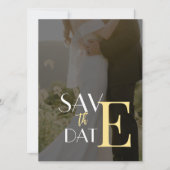 Elegante uitnodigingskaart met platte Save The Dat Save The Date (Voorkant)