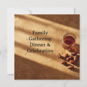 Elegante uitnodigingskaart voor diner kaart