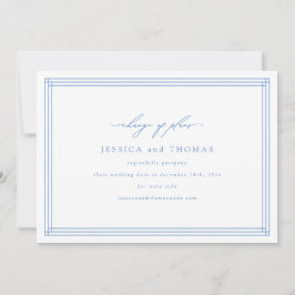 Elegante uitverkoren uitnodiging voor uitstel van