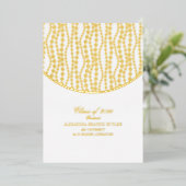 Elegante Universiteit Master Afstudeerfeest Afstud Folie Uitnodiging (Staand Voorkant)