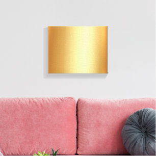 Elegante upload van uw foto op gouden achtergrond canvas afdruk