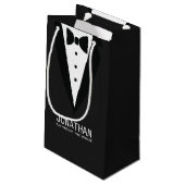 Elegante vader van de bruid bruiloft Tuxedo Klein Cadeauzakje (Achterkant Gekanteld)