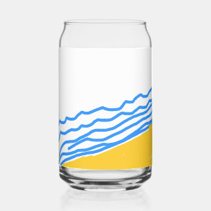 Élégante vague moderne de Blue Beach