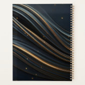 Élégante vague noire aux accents dorés (Dos)