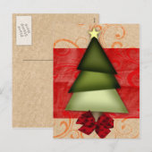  elegante vakantie begroeting Briefkaarten (Voorkant / Achterkant)