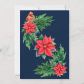 Elegante vakantie groen kerstfeest kaart (Achterkant)