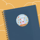 Elegante val van katten sticker voor kinderen met