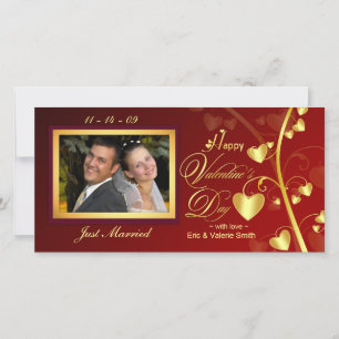 Elegante Valentijnsdag Fotokaarten Feestdagenkaart