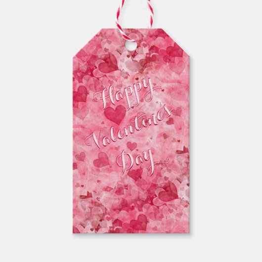 Elegante Valentijnsdag Gift Labels Cadeaulabel (Voorkant)