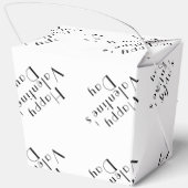 Elegante Valentijnsdag Liefde Thema Afhaalmaaltijd Bedankdoosjes (Achterkant)