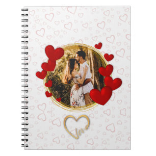 Elegante Valentijnskaarten, Liefde, Jubileum Rode Notitieboek