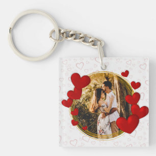 Elegante Valentijnskaarten, Liefde, Jubileum Rode Sleutelhanger