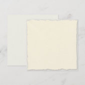 Elegante valse deklijst vierkant bedankkaart (Voorkant / Achterkant)