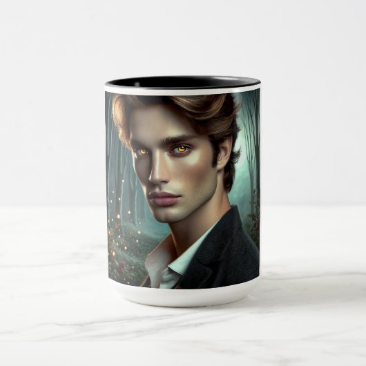 Elegante Vampire Mok - Handsome Vampire Design (Midden)